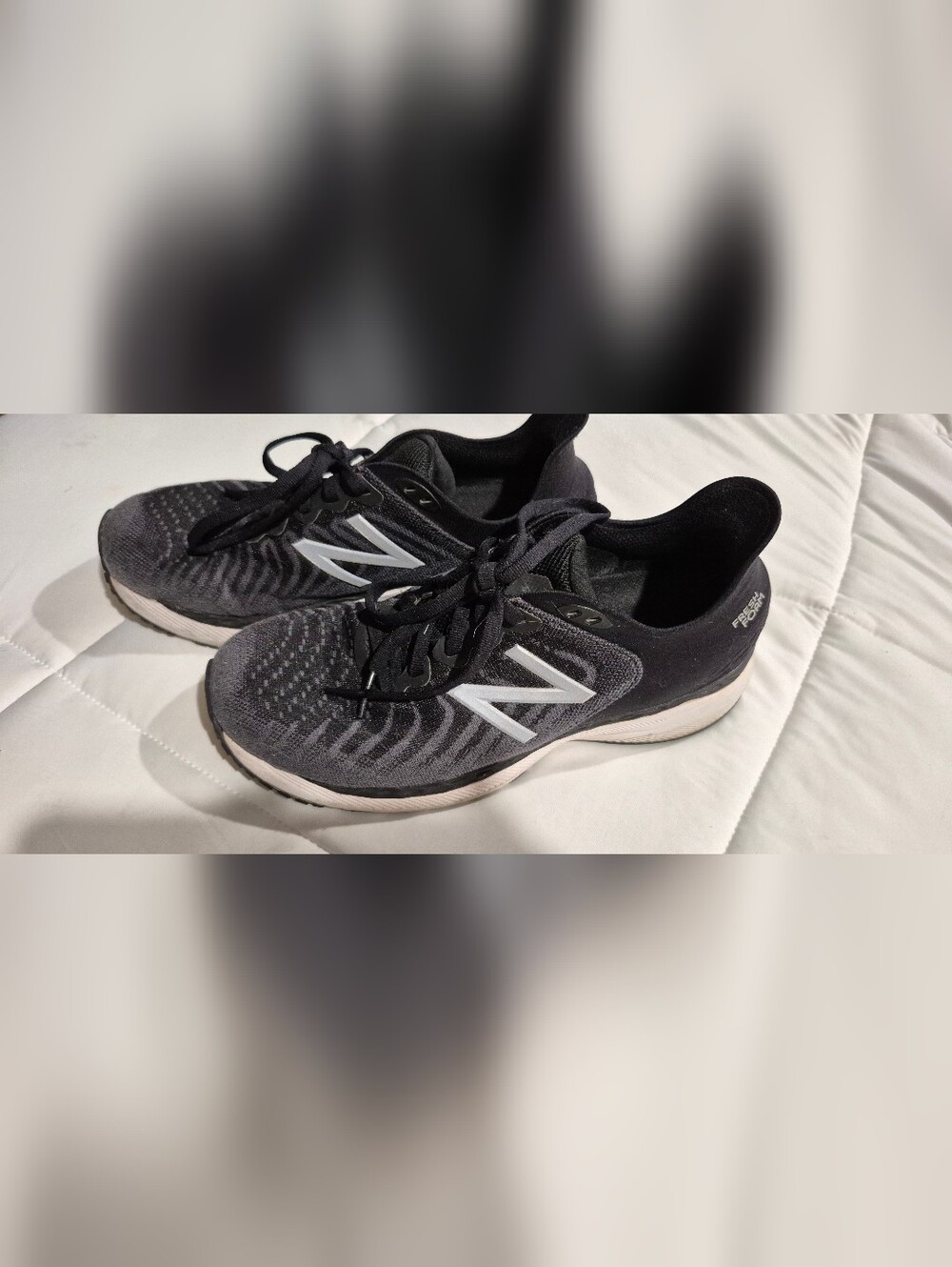 New Balance Black & White Running Sneakers